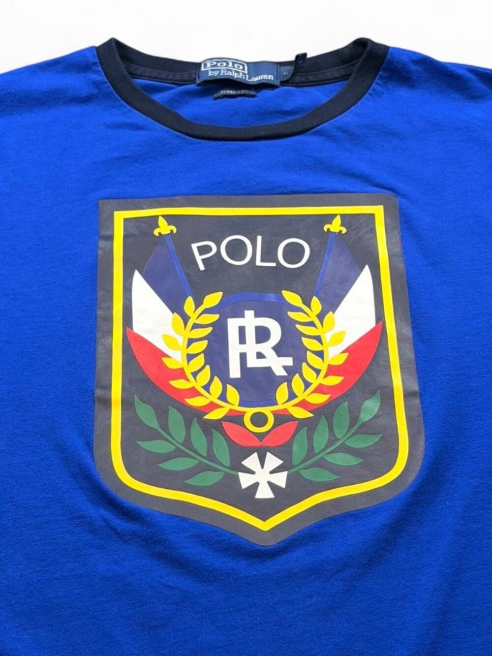 Polo Ralph Lauren PRL University Crest Blue Long Sleeve Tee M